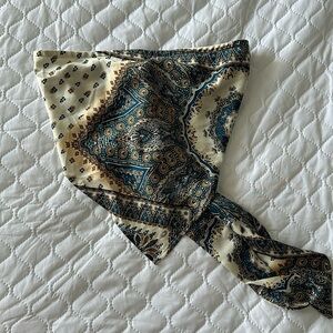 Bandanna Satin Tube Top